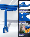 Blue 6 Inch Magnetic TDC and TDF Cleat Tool for HVAC Duct and Sheet Metal with handle and jaw magnets