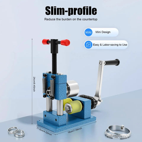Heavy Duty Hand Crank Bracelet Bender And Rolling Mill Machine For Jewelers This Slick Two In One Tool Smoothly Shapes Gold Silver Rings With Reliable Gear Mechanics And Tough Steel Build A Nifty Little Powerhouse For Every DIY Fanatic