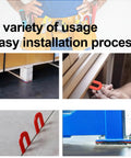 Shop Approved 30 Pcs Auto Lift Leveling Shim Kit for 2 Post and 4 Post Hoists displayed in various installation contexts.