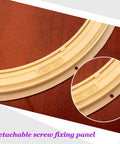 Close-up of the ABS plastic panel of Beefy Heavy Duty Swivel Plate Turntable Base For Glass Granite Or Wooden Tables 360 Degree Rotating Lazy Susan Bearing with screw holes