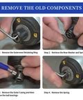 Steps for replacing parts with 2-Pack Spring Kit With Steel Ball For DCF885 DCF886 DCF805 Impact Driver Replacement Parts