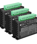 Three Pack TB6600 Stepper Driver Kit With 5A Current, Nine To Forty Volt Range, Nema 17 Compatibility, CNC Controller For Single Axis Projects