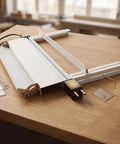 Reliable 110V Acrylic Bending Machine With Dual Water Cooling Strip Heater For Pvc Plastic Sheets on a wooden table.