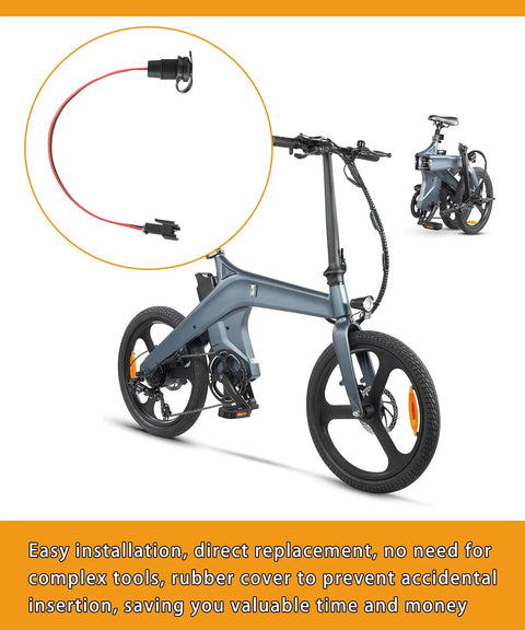 Replacement Electric Bike Charging Port 42V 5A Output for Multiple Model Ebikes Including Bolt Pro Ride On LX10 Axle 12 Inch Folding Ebike Bolt Up 14 Inch D1F D2F D3F V1 S2 Kugoo Kirin B1 Pro