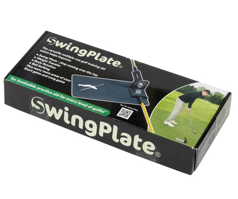 Box of SwingPlate, Unisex Base Unit For Golf Swing Training Black, Adjustable Platform To Boost Weight Transfer.
