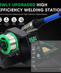 Pro Grade 60W Soldering Station Kit With PID Control And Auto Calibration, featuring digital display and heating iron.