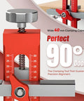 Must Have 3 In 1 Cabinet Door Mounting Jig With Support Base, adjustable tool displayed with precision alignment.