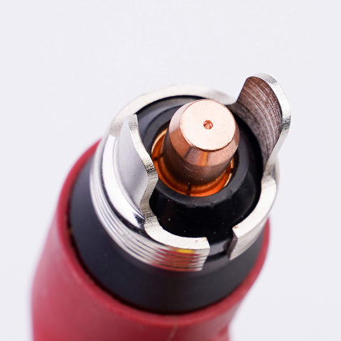 Close-up of a 45 Piece Plasma Cutting Torch Tip Nozzle Set For PT60 IPT60 PT40 IPT40 Series 1.0mm 0.039 Inch