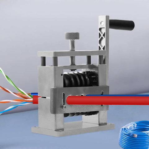 Manual Cable Wire Stripping Machine For 3.4 To 17mm Copper Wires With 6 Channels And 5 Blades Dual Use Pro Grade Strip Tool