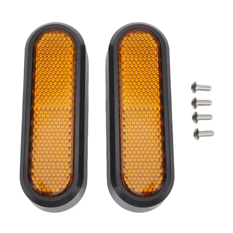 Rear Side Wheel Cover Reflector Replacement Kit For Electric Scooters Left And Right Pair Rugged ABS Construction Easy Install