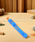 Grab These 2pcs Adjustable Wood Cutting Positioning Clamps For Your Circular Saw Rail on a wooden table with tools.