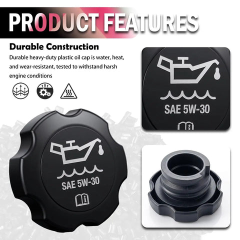 Durable Engine Oil Filler Cap Replacement That Snaps In Easy, Direct Fit for FC208 and 12573337, OEM Quality Oil Cap