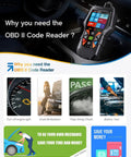 Advanced OBD2 Car Diagnostic Scanner With Full Diagnostic Functions Reads And Clears Codes Turns Off Malfunction Indicator Light