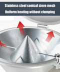 Reliable Workhorse Heavy Duty Plastic Hopper Dryer Machine With 15Kg Capacity Stainless Steel Body showing conical sieve mesh for uniform heating.