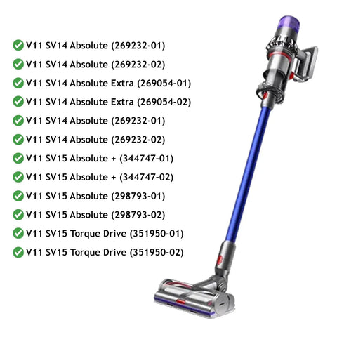 High Torque Vacuum Brush Head for V11 Models Fits Replacement Part 97010005 Powerful Cleaning with cordless vacuum