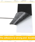 24 Pack Black Fingerboard Foam Grip Tape 110 x 38 x 2 mm anti slip deck tape showing strong adhesive peel