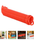 Premium Heavy Duty Recoil Air Hose For Air Compressor Killer Leak Proof System With Strong Quick Attach Connectors Built To Be Real Tough For Serious Daily Use In Auto Shops Or Home Garage Spaces Flows Great For Paint Guns Nailers With Zero Woes red coiled air hose