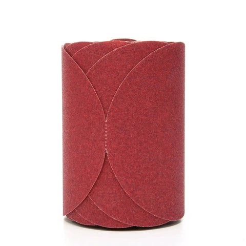 Stikit Red Abrasive Sanding Discs No Hole 6 Inch 180 Grit and Higher A Weight Paper Backing Pack of 100
