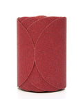 Roll of Stikit Red Abrasive PSA Disc 6 Inch P80 for auto body sanding.