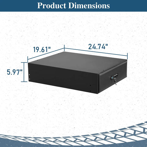 Product dimensions of Modular Overland Rugged Drawer Toolbox For Jeep Wrangler JK JL Unlimited 4 Door And Ford Bronco 4 Door