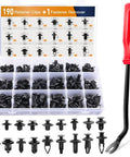 190 Piece Car Retainer Clips And Fastener Remover Kit With 18 Common Sizes For Toyota Honda Nissan Mazda Auto Push Pin Rivets