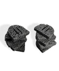 Soldering Iron Cleaning Sponge Set 10 Piece 50x60x10mm For Soldering Rework Station Tip Cleaner, stacked black sponges on white background.