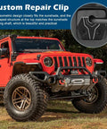 Sun Visor Repair Kit For Dodge Ram 1500 Trucks 2018 2019 2020 2021 2022 Visor Clip Replacement Custom Fit Repair Clips For Ram Interior Car Accessories, shown with close-up inset of visor clip.