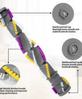 Brush Roll And 2 Belts Replacement Kit For CleanView Swivel Rewind Vacuums Fits 2252 2253 2254 2256 2258 2259 2260 2316 2486 2487 2488 2489 3195 3196 3197 3197A 3198 3198A Restore Peak Suction And Easy Install Durable Replacement Kit Built For Strong, gray brush roll with reinforced end caps