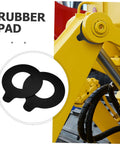 Heavy Duty Excavator Boom Pin Shim Kit 2 Pcs With Round Rubber Washers and Vibration Pads for Construction Machinery Replacement of Bucket Linkage Parts Built Tough for Long Lasting Performance, rubber pad