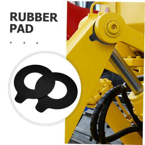 Heavy Duty Excavator Boom Pin Shim Kit 2 Pcs With Round Rubber Washers and Vibration Pads for Construction Machinery Replacement of Bucket Linkage Parts Built Tough for Long Lasting Performance, rubber pad