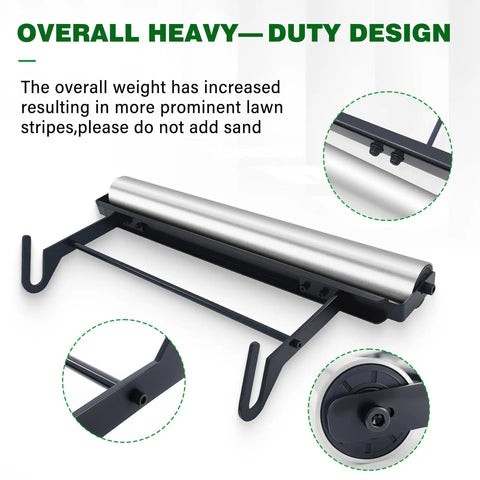 21 Inch Mower Stripe Kit Stainless Steel Roller With Bearings For EGO 21 Inch Walk Behind Mowers Easy Install design details