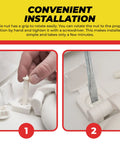 Durable Plastic Toilet Seat Screws Replacement Kit With Nuts And Bolts For Toilet Easy Install And Tight Secure Fit No Wobble Includes High Quality Hardware For Quick Fix By Qualihome installation process