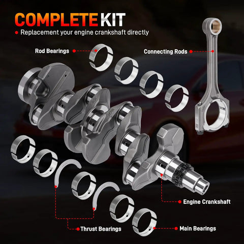 Engine Crankshaft And Connecting Rod Bearings Kit Fits 2.0L Kia Forte 2017-2021 And Hyundai Elantra 2016-2020 detailed view