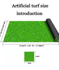 Premium Artificial Grass Roll 1.5M By 4M UV Resistant Non Toxic Synthetic Turf Mat illustration showing roll dimensions