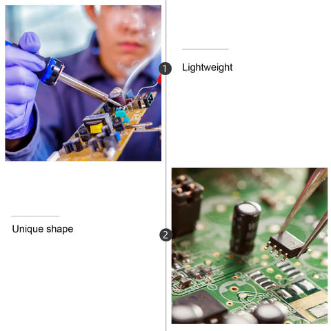 Person soldering on PCB with Real Deal M3 Brass Hex Standoff Screw And Nut Assortment Kit For PCB Circuit Boards.