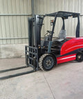 Heavy Duty Electric Counterbalance Forklift Truck With 2 Ton Lift Rating And Fully Adjustable Forks for warehouse logistics.