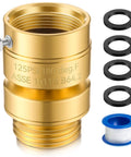Self Draining Vacuum Breaker Anti Siphon Valve For Garden Hose Faucet With Washers And Sealing Tape Backflow Preventer