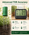 12 Zone Wireless Soil Moisture Meter For Plants With 4 In 1 TDR Tester, Soil Thermometer, Light Sensor And Display, 230 Ft Range, IPX5 Waterproof For Indoor Outdoor Garden And Yard Monitoring