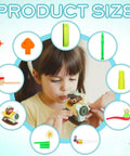 9-Piece Oral Motor Therapy Kit For Kids And Grown-Ups With Myofunctional Tools Like Tongue Trainer And Whistle, Controlled Airflow, Speech Clarity, Oral Placement Practice, And Feeding Support. Product size shown with 9 tools for oral therapy