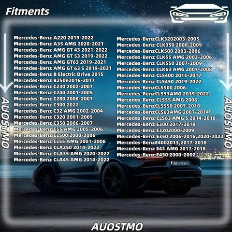 List of fitments for 20 Pack Bulletproof Hex Head Sheet Metal Screws For Splash Shield And Undercover Trim Panels Fender Liner Fasteners.