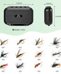 All-In-One Fly Fishing Starter Kit With 5 Weight 9 Ft 4-Piece Rod, Aluminum Large Arbor Reel Preloaded With Line Backing And Leaders, 12 Hand-Tied Flies In Waterproof Box