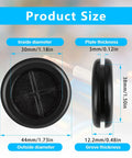 Six Pack Heavy Duty Rubber Cable Grommets For Wiring And Firewalls Quick Cut Open Design, 38mm size, black rubber material.