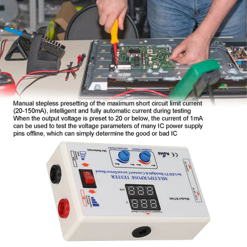 LED Backlight Tester for TV Screens and LCD Panels Auto Adjustable 20 to 330V DC in diagnostic setup