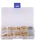Brass Standoff Spacer Kit For PC Build Rig 260 Pcs M2 Threaded Spacers With Nut Assortment And Stainless Hardware Male And Female Column Screws in organizer case