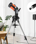12V Power Adapter Replacement For Celestron NexStar Telescopes And Mounts 18778 Compatible shown connected to telescope