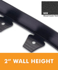 Close-up of 2-inch wall height flexible recycled plastic edging from Tall Wall No Dig Landscape Edging Kit for DIY Gardens