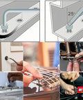 Ball End 12mm Hex Key Wrench Long Arm L Shaped Allen Wrench 9.72 Inch For DIY Home Projects And Pro Level Machine Repair CRV Steel