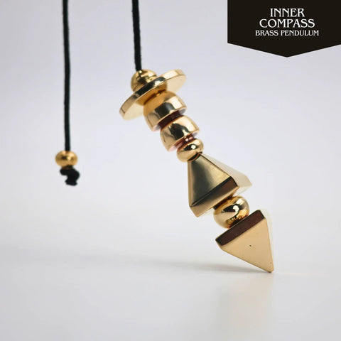 Brass Pendulum For Dowsing And Energy Healing Reiki And Chakra Balancing Tool Divination Accessory Crown Light Gift For Light Workers