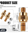 Knock Out Corrosion Quickly With These Heavy Duty Side Post To Top Battery Terminal Adapters Packed With Matched Nuts for dimensions.