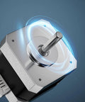 Heavy Hitter 4240 Stepper Motor For Creality Ender 3 Ender 3 Pro CR10 Series 3D Printers close-up view of motor shaft spinning.